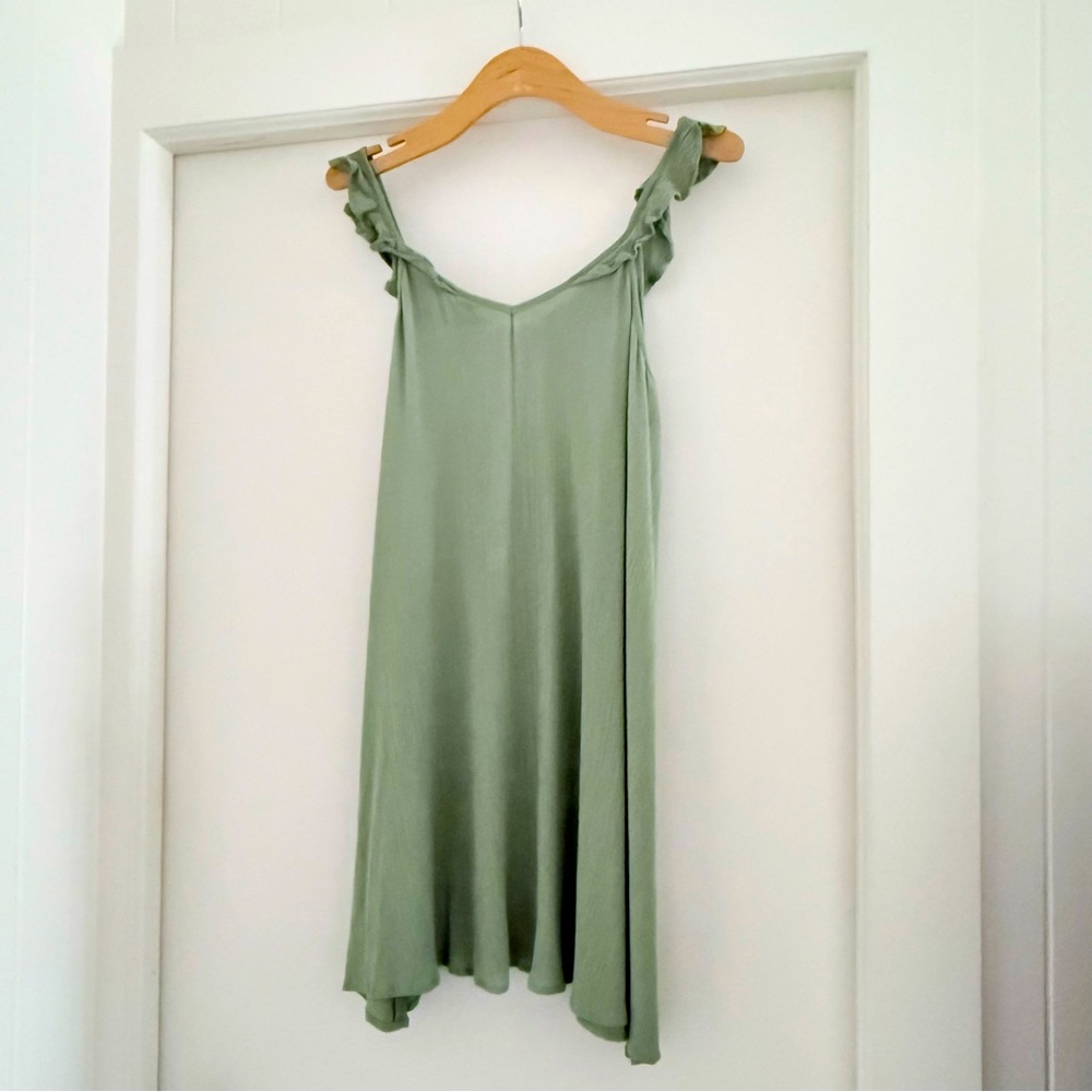 Roxy Green Ruffled Cover-Up / Dress - Picture 3 of 6